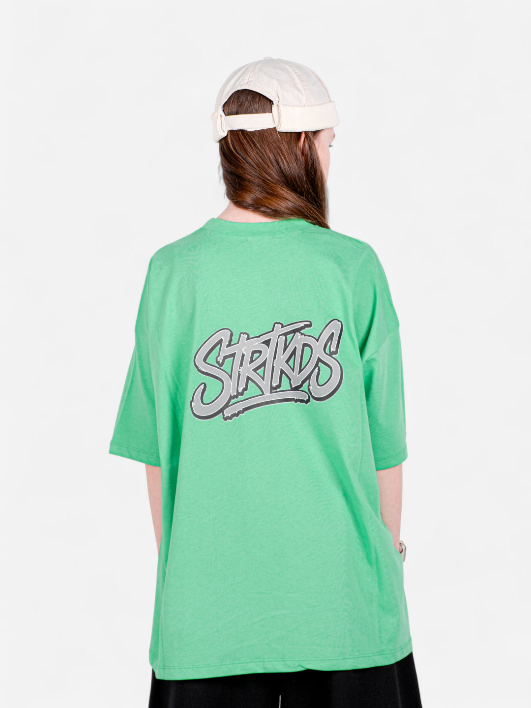 XTRA BAGGY Yeşil Oversize Tişört – StreetKids | Teens 11–16 yaş