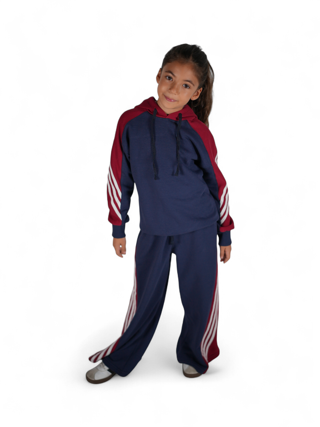 ST-K7 RetroStripe Üst (4–9) – Mavi/Kırmızı/Beyaz