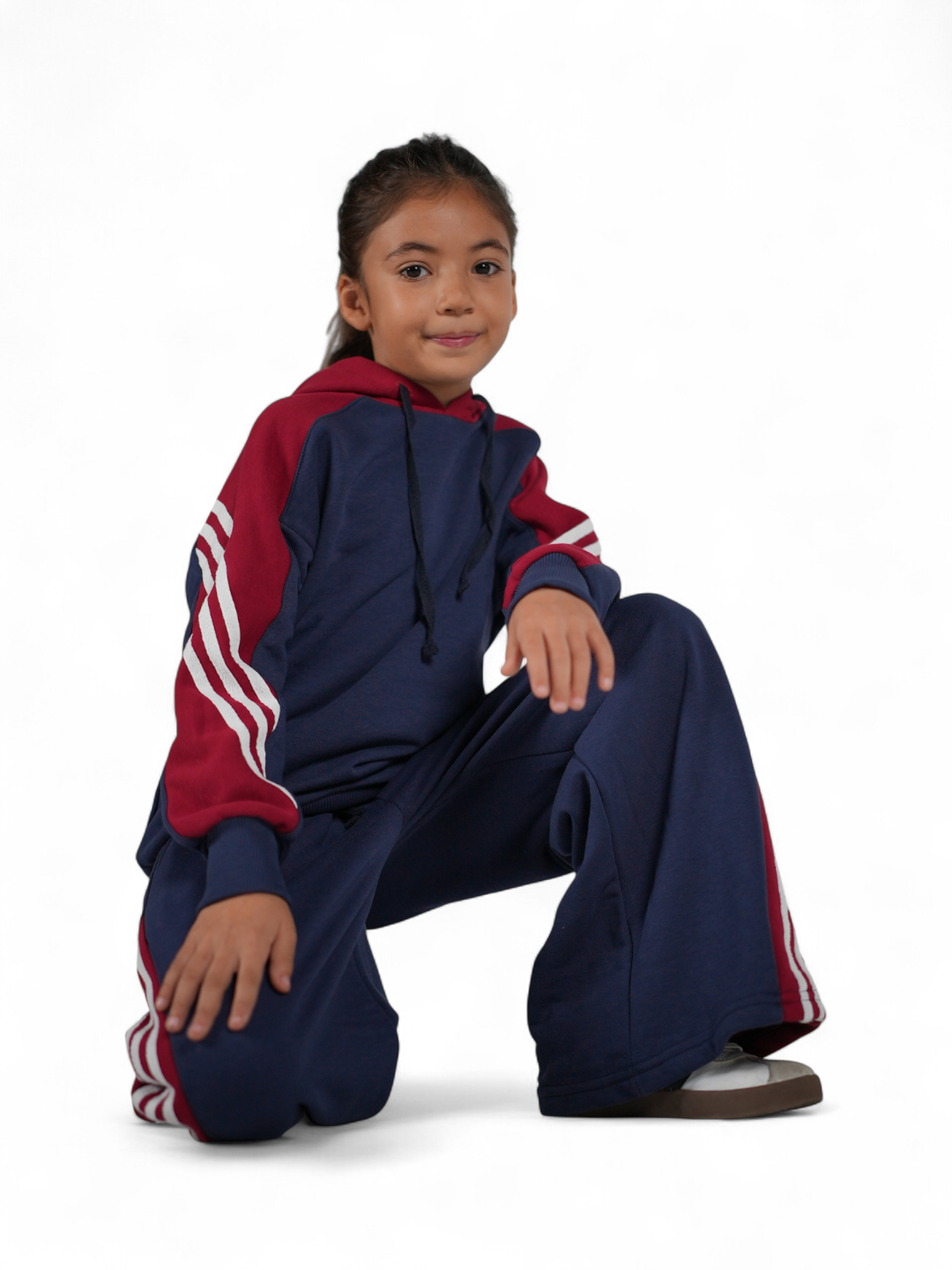 ST-K7 RetroStripe Üst (4–9) – Mavi/Kırmızı/Beyaz