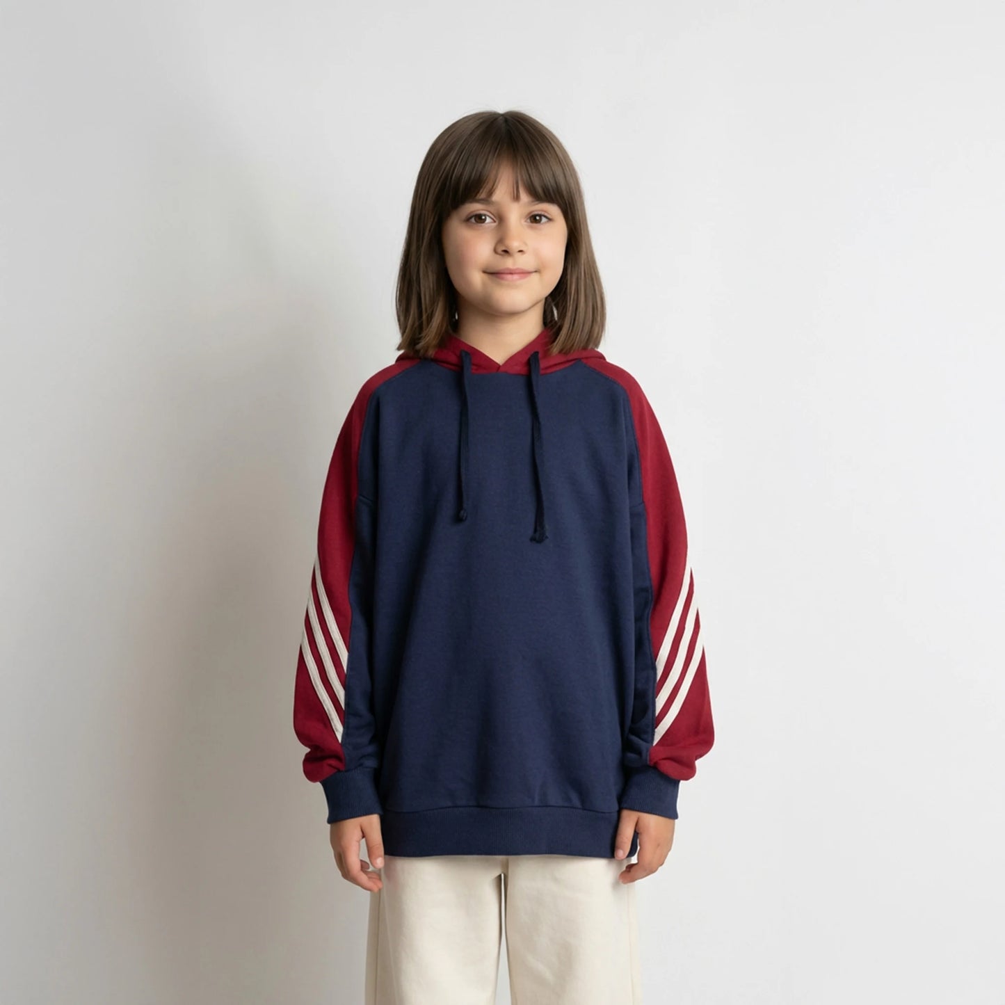 ST-K7 RetroStripe Üst (4–9) – Mavi/Kırmızı/Beyaz