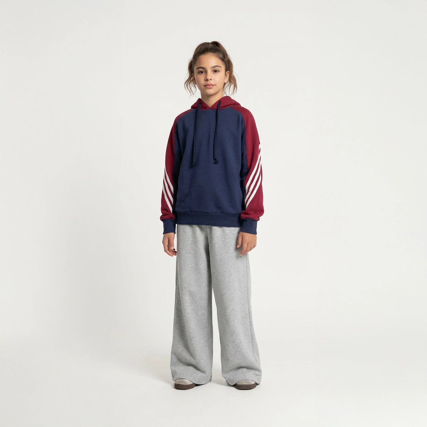 ST-K7 RetroStripe Üst (10–15) – Mavi/Kırmızı/Beyaz