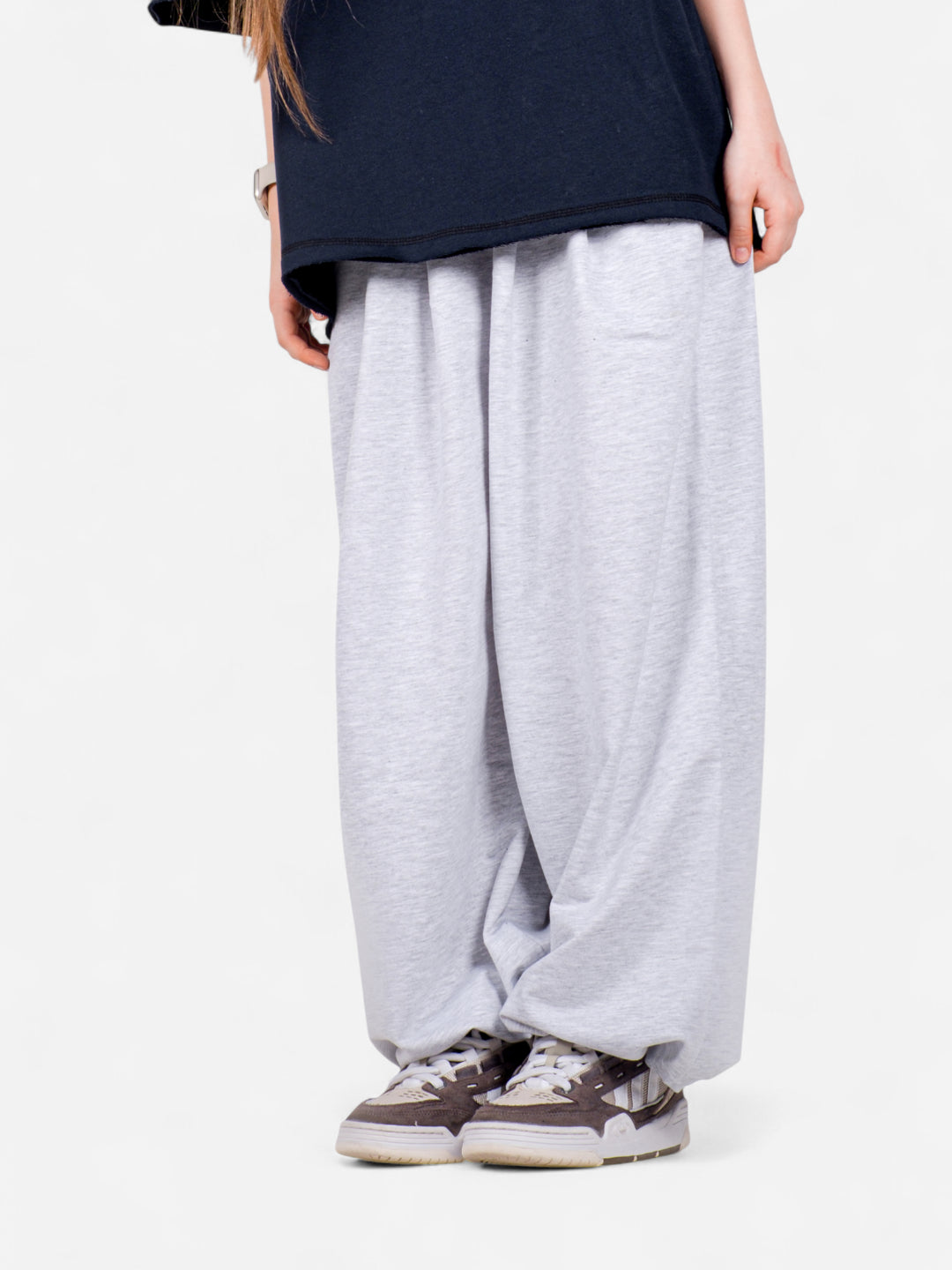 XTRA BAGGY Gri Eşofman Altı – StreetKids Oversize | 10–15 Yaş