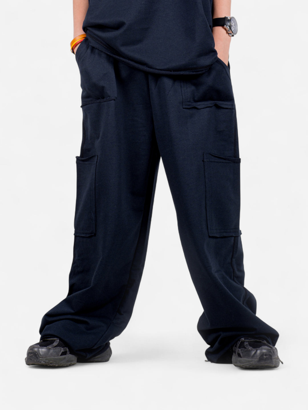 StreetKids Oversize Yazlık Takım – Lacivert | Teens 10–14 yaş