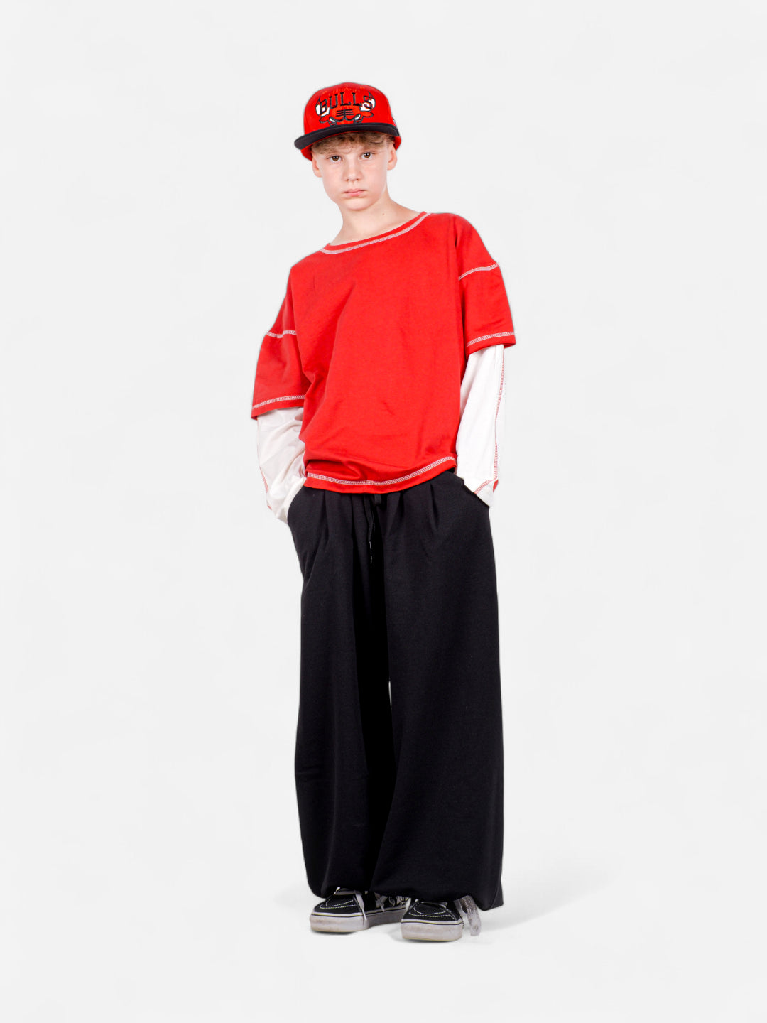 XTRA BAGGY Gri Eşofman Altı – StreetKids Oversize | 10–15 Yaş