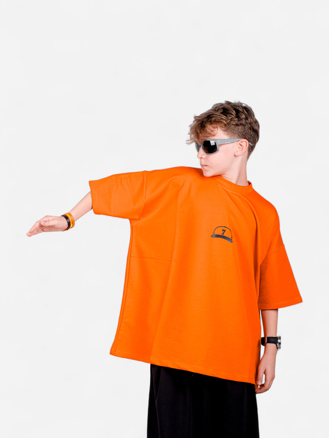 XTRA BAGGY Turuncu Oversize Tişört – StreetKids | 11–16 Yaş