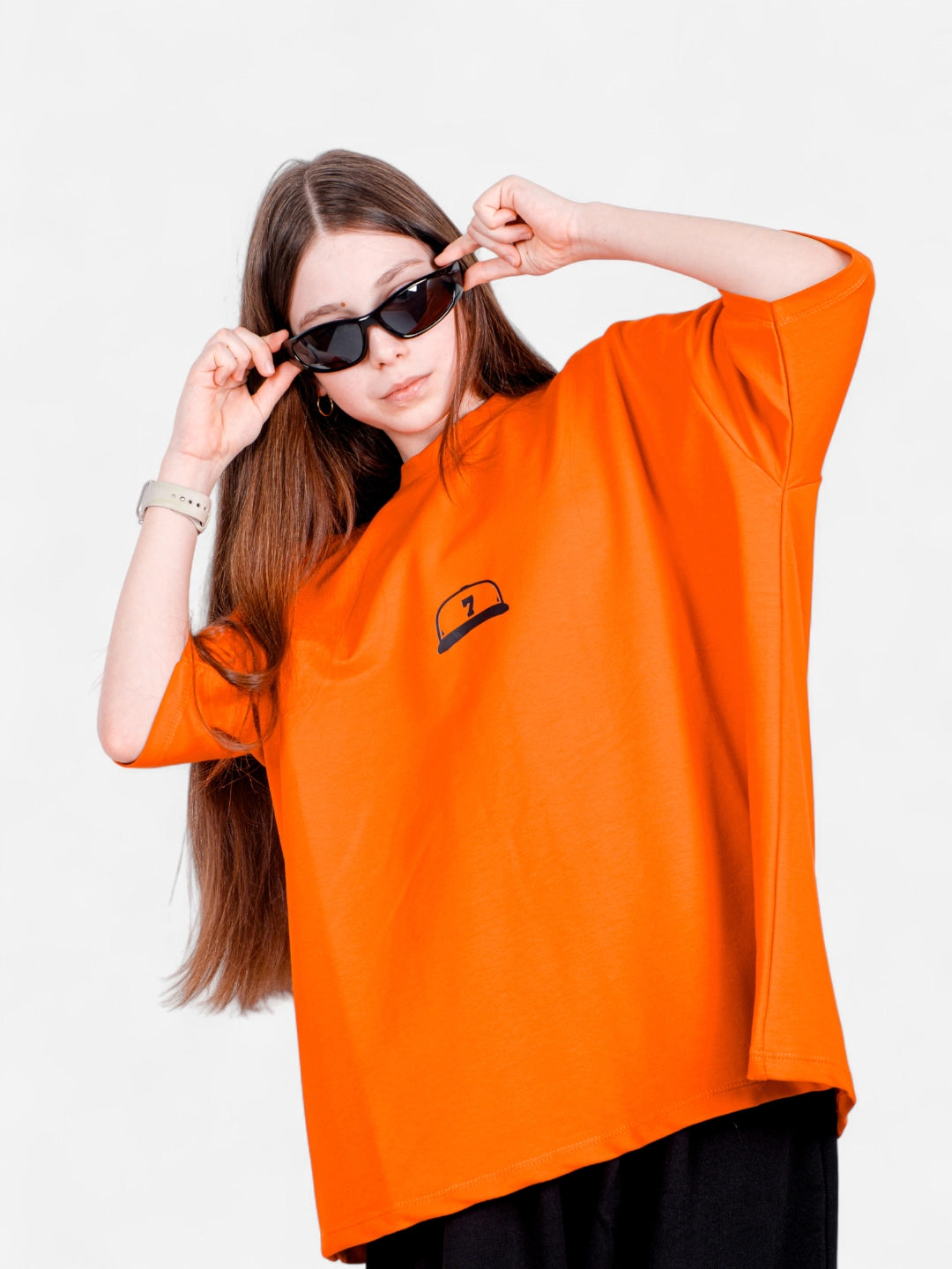 XTRA BAGGY Turuncu Oversize Tişört – StreetKids | 11–16 Yaş