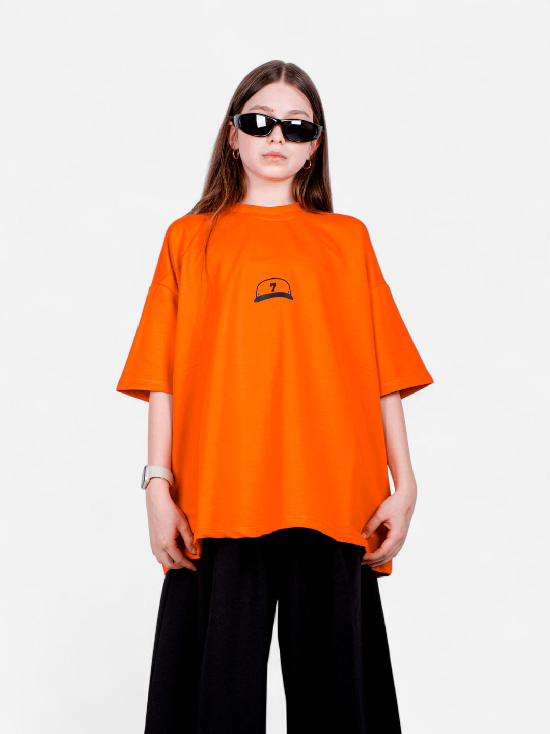 XTRA BAGGY Turuncu Oversize Tişört – StreetKids | 11–16 Yaş