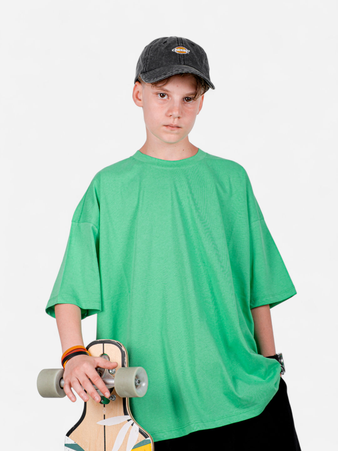 XTRA BAGGY Yeşil Oversize Tişört – StreetKids | Teens 11–16 yaş