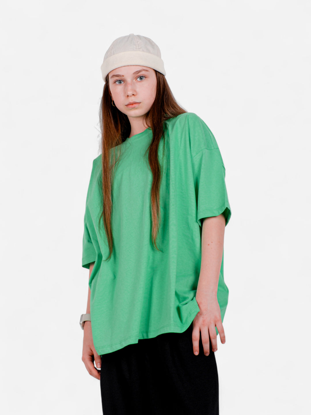 XTRA BAGGY Yeşil Oversize Tişört – StreetKids | Teens 11–16 yaş